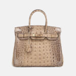 Women's Alligator Print Top Handle Bags in Genuine Leather