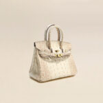 Sac à main en cuir de crocodile avec bandoulière pour femmes