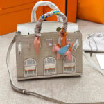 Women's Genuine Leather HOUSE Top Handle Bags