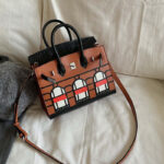Women's Genuine Leather HOUSE Top Handle Bags