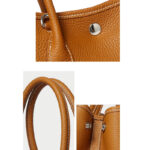 Women's Magnetic Closure Crossbody Tote Bag In Genuine Leather