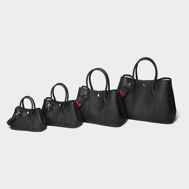 Women's Magnetic Closure Crossbody Tote Bag In Genuine Leather