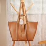 Women's Minimal Genuine Leather Tote Bags
