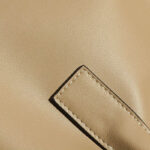 Women's Vintage Leather Pleated Drawstring Shoulder Tote Bag