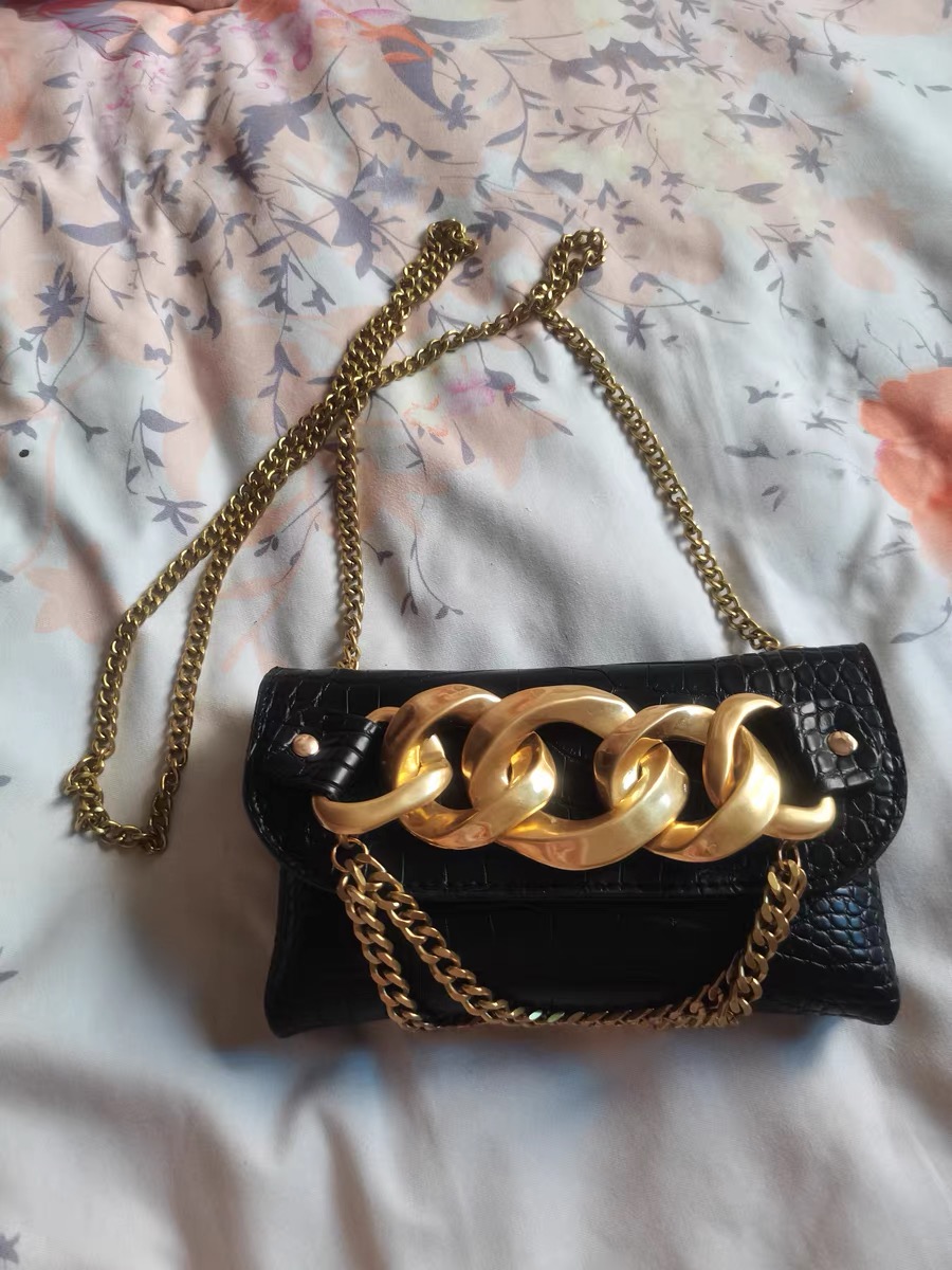 Women's Croc Embossed Chains Waist Bags photo review
