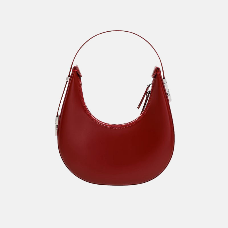 Women's Minimal Split Leather Hobo Bags