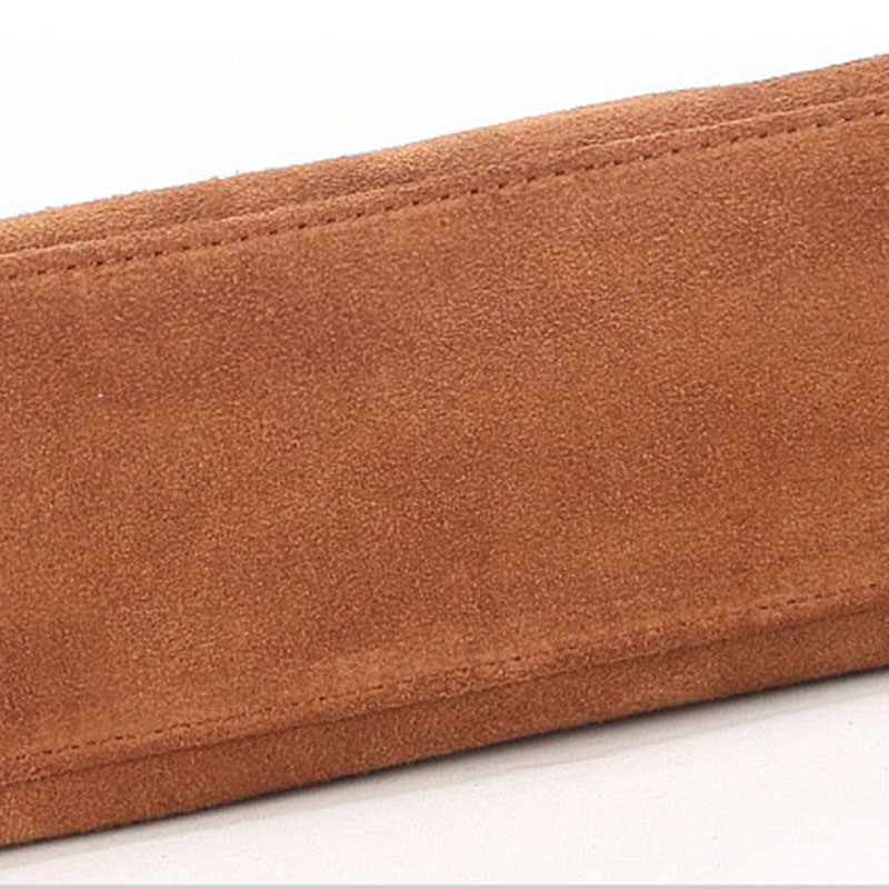Sacs baguette pour femmes en cuir de vachette et daim