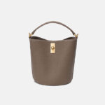 Women's Small Bucket Bags in Full Grain Leather