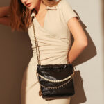 Women's Small Quilted Leather Hobo Basket Bags
