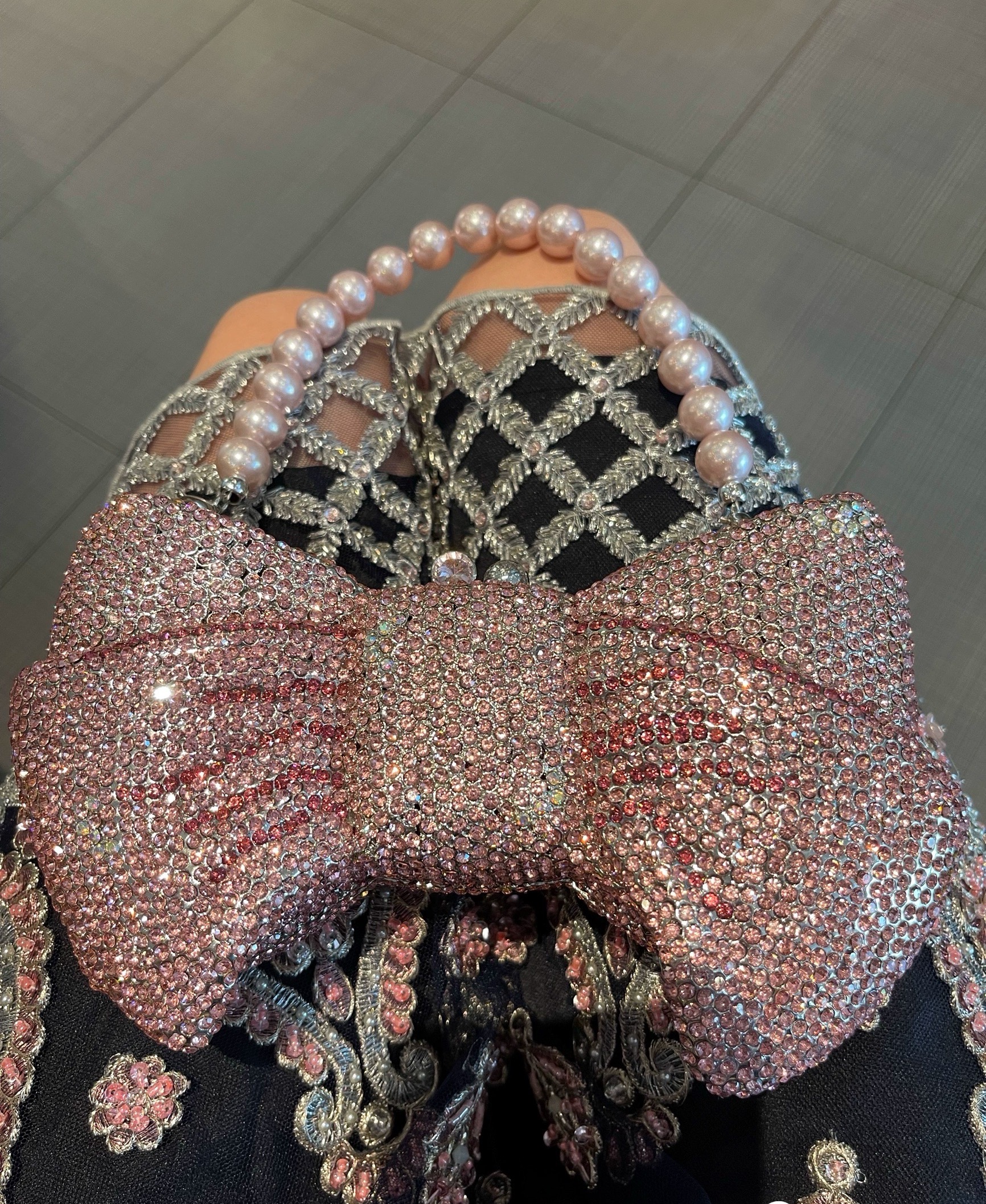 Women's Bow of Rhinestones Evening Clutch photo review