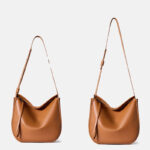 Women's Genuine Leather Minimalist Shoulder Crossbody Hobo Bag