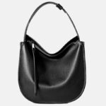 Damen Echtes Leder Minimalistische Schulter Crossbody Hobo Tote Tasche