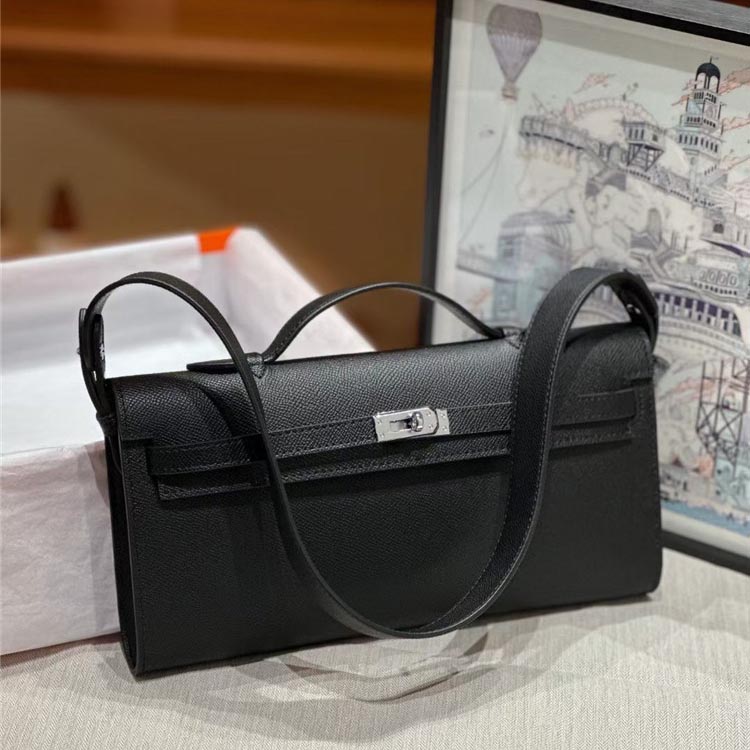 Women's Genuine Leather Top Handle Lock Closure Clutch Bag