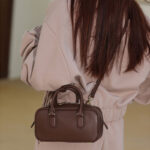 Petit sac en cuir Minimalist Top Handle Boston