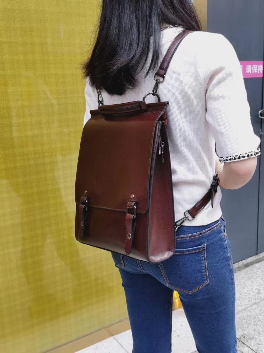 Women's Classic Minimal Backpacks in Genuine Leather photo review
