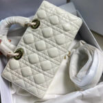 Women's Genuine Leather Quilted Chain Tote Handbag