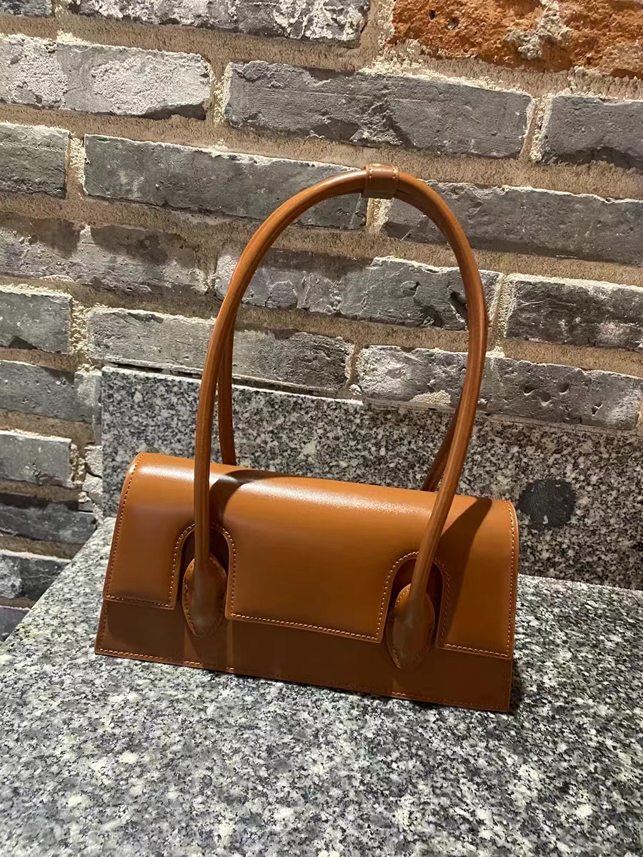 Women's Minimalism Flap Baguette Bags in Genuine Leather photo review