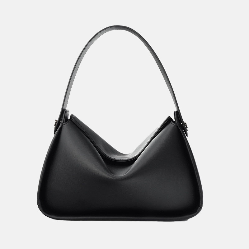 Women's Genuine Leather Dumpling Shape Single Shoulder Crossbody Handbag