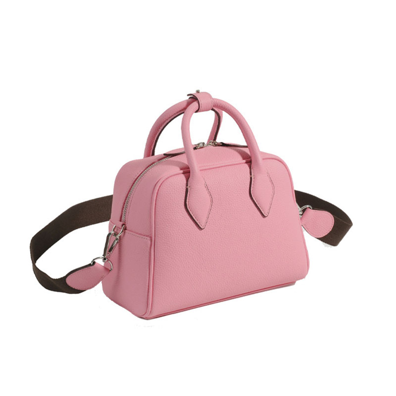 Women's Minimalist Genuine Leather Boston Shoulder Crossbody Handbags