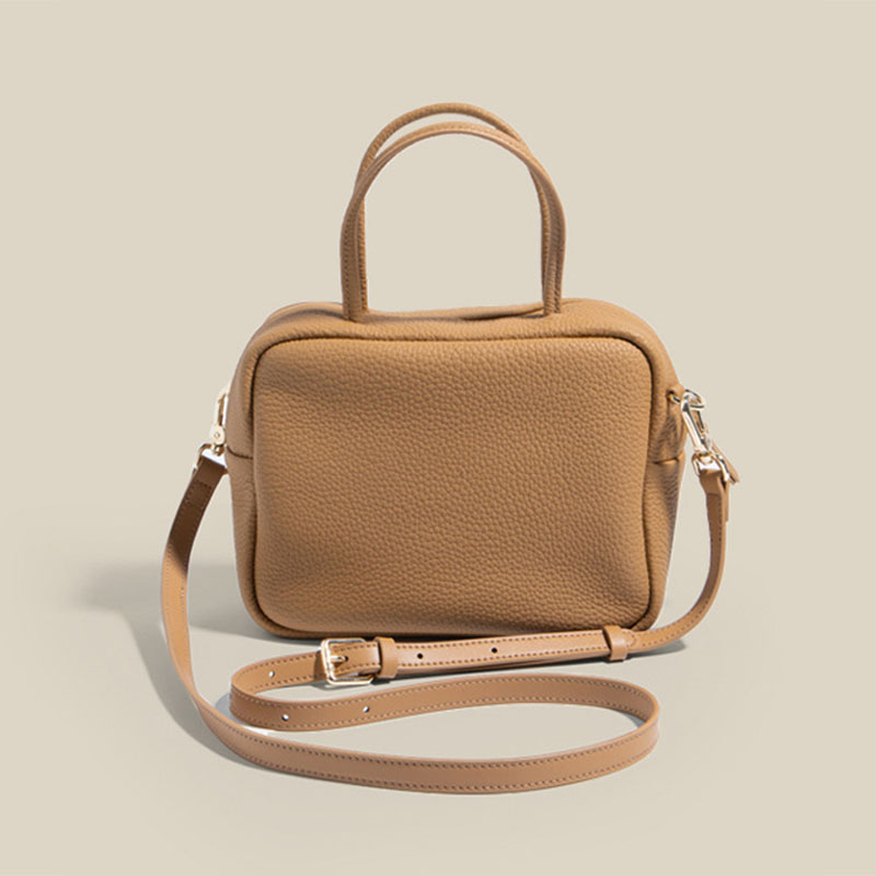 Petit sac à main en cuir véritable pour femmes avec sac à dos minimaliste