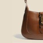 Women's Vintage Genuine Leather Lock Buckle Saddle Shoulder Crossbody Handbag