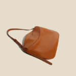 Women's Genuine Leather Crossbody Shoulder Baguette Bags In Minimalist