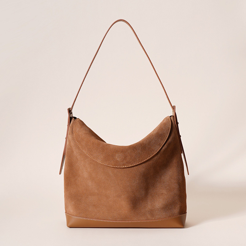 Women's Genuine Leather Flap Crossbody Shoulder Tote Bag In Vintage