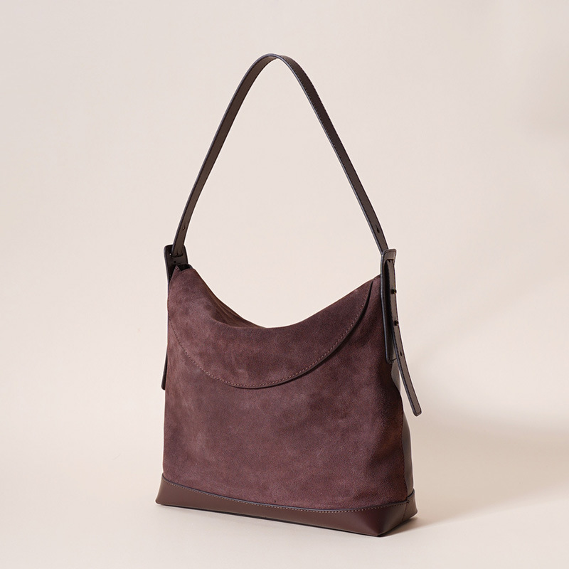 Women's Genuine Leather Flap Crossbody Shoulder Tote Bag In Vintage