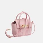 Sac à main Minimalist Genuine Leather Lock Buckle Double Wing Crossbody Shoulder Handbag