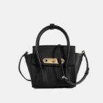 Sac à main Minimalist Genuine Leather Lock Buckle Double Wing Crossbody Shoulder Handbag