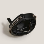 Women's Quilted Genuine Leather Zipper Handbag In Vintage