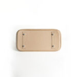 Women's Full-Grain Leather Rectangular Lock Buckle Top Handle Bag