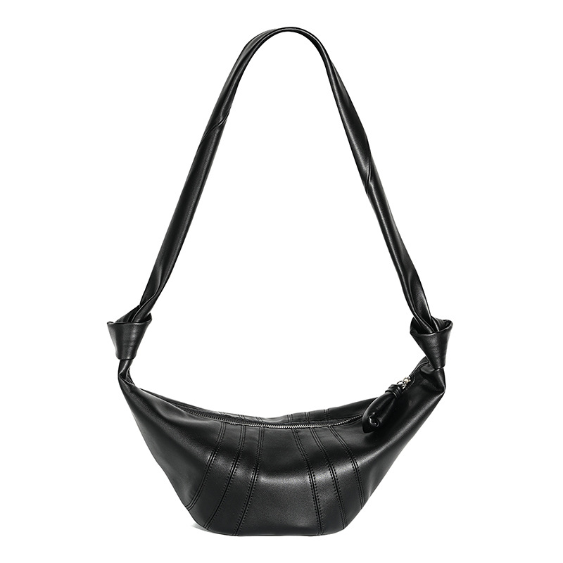 Damen Echtes Leder Knödel Form Crossbody Umhängetasche In Minimalistisch