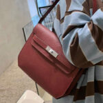 Damen Echtleder Schloss Crossbody Umhängetasche In Minimalistisch