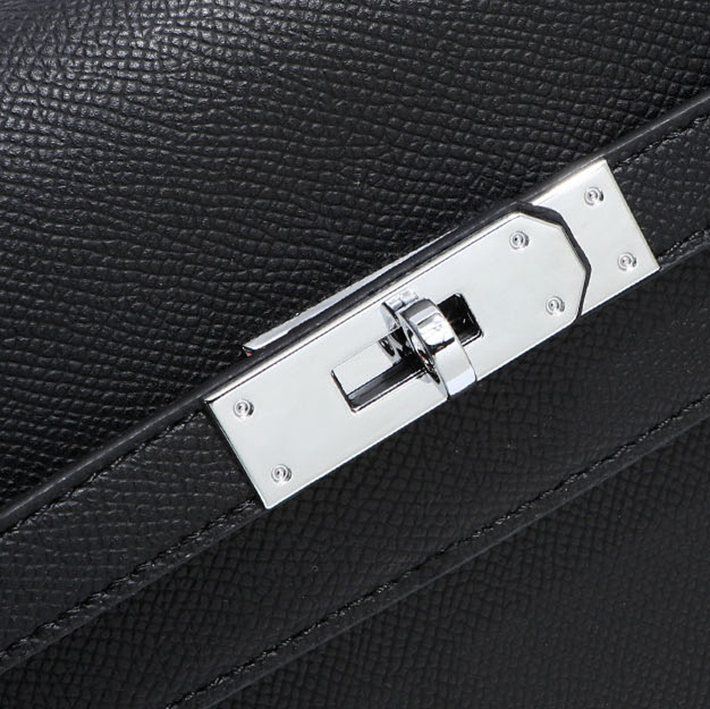 Damen Echtleder Schloss Crossbody Umhängetasche In Minimalistisch