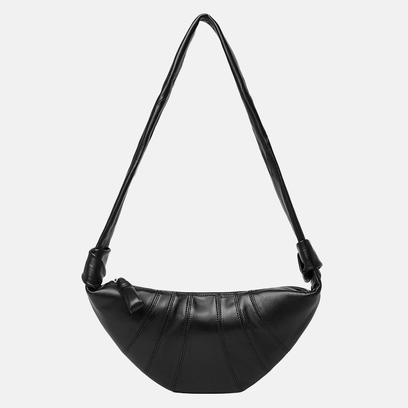 Women's Genuine Leather Vintage Dumpling Shape Single Shoulder Crossbody Bag