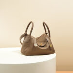 Women's Minimalist Genuine Leather Cat Eye Decorated Crossbody Shoulder Handbag