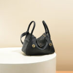 Women's Minimalist Genuine Leather Cat Eye Decorated Crossbody Shoulder Handbag