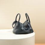 Women's Minimalist Genuine Leather Cat Eye Decorated Crossbody Shoulder Handbag