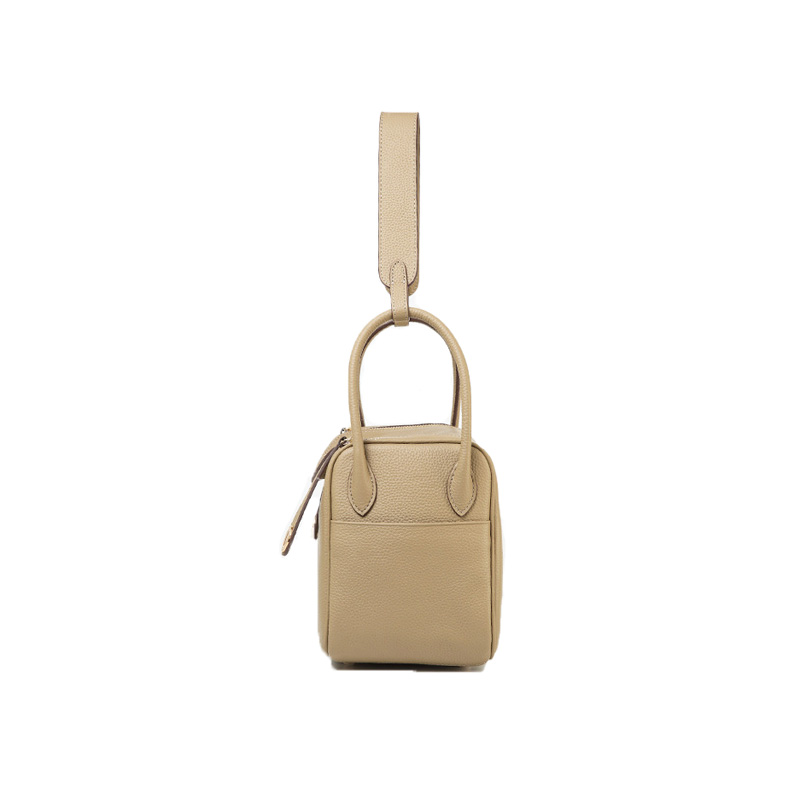 Sac à main en cuir véritable avec fermeture à glissière et bandoulière pour femmes