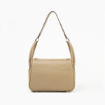 Sac à main en cuir véritable avec fermeture à glissière et bandoulière pour femmes