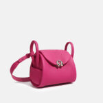 Women's Mini Minimalist Genuine Leather Buckle Handbag