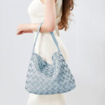 Women's Woven PU Material Vintage Crossbody Shoulder Tote Bags