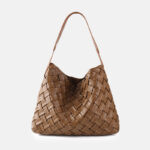 Women's Woven PU Material Vintage Crossbody Shoulder Tote Bags