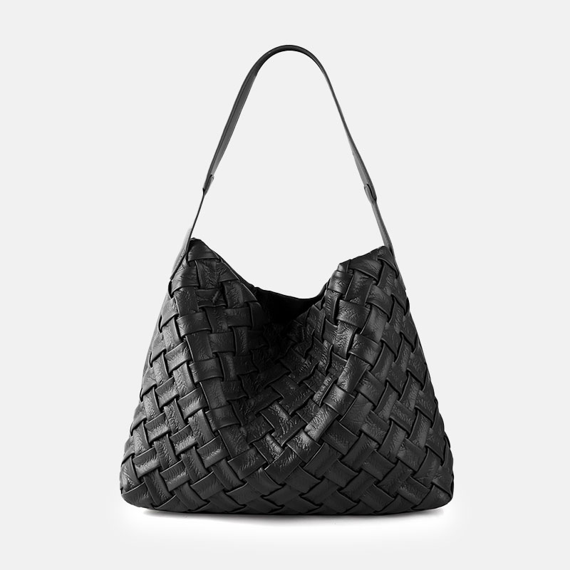 Women's Woven PU Material Vintage Crossbody Shoulder Tote Bags