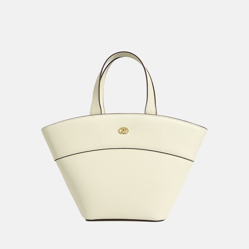 Minimalistische Muschel-Tasche aus echtem Leder für Damen