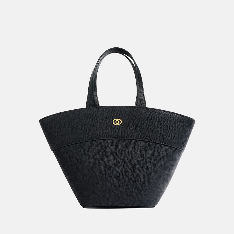 Fourre-tout minimaliste en cuir véritable pour femmes