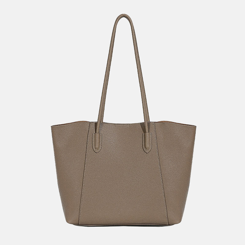 Women's Genuine Leather Minimalist Shoulder Tote Bag