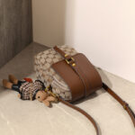 Women's Mini Coffee Vintage Old Flower Crossbody Bag