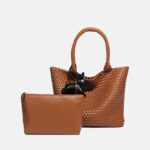 Women's Minimalist Woven Tote Bag